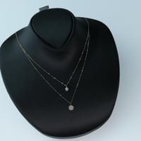 سلسال ذهب دورين تصميم الماسي عيار 18