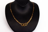 تشوكر ذهب تصميم الحلقات عيار 18 وزن 3 جرام