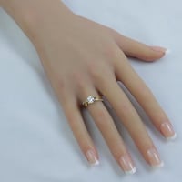 خاتم ذهب عيار 18 تصميم اللوف الألماسي وزن 2.7 جرام...