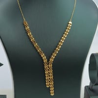 طقم ذهب عيار 21 بتصميم عصري انيق وزن 13.97 جرام