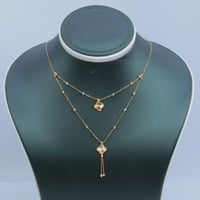 سلسال ذهب تصمييم الفان كليف دورين عيار 21 وزن 3.17...