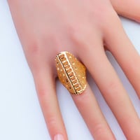 خاتم ذهب عيار 21 وزن 3.36 جرام