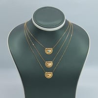 عقود ذهب الرمش بثلاثة الوان مختلفة عيار 21