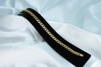 سوارة ذهب جنزير عيار 18 وزن 9.6 جرام