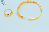 سوارة ذهب مع الخاتم عيار 21 وزن 11.97 جرام