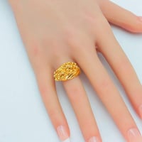 خاتم ذهب تصميم كرات الدوريكاء عيار 21