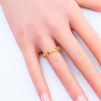 خاتم ذهب عيار 21