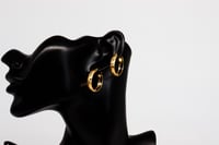 حلق ذهب ايطالي عيار 18 وزن 3.2 جرام