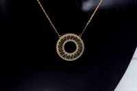 سلسال ذهب تصميم الماسي عيار 18