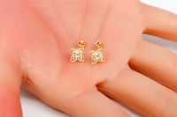 حلق ذهب روبيرتوكوين نواعم بناتي عيار 18 وزن 0.8 جر...