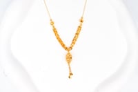 سبحة ذهب بحريني بالتصميم الحلبي عيار 21