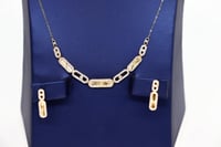 طقم ميسيكا ذهب عيار 18 وزنه 6.6 جرام