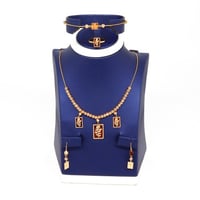 طقم ذهب فخم تصميم السبيكة عيار 21 | لأطلالة أنيقة