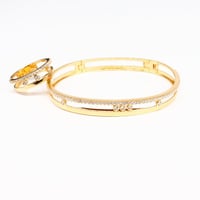 سوارة ذهب مسيكاء مع الخاتم ماستر عيار 18