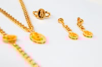 طقم ذهب جنزير الوردة عيار 21