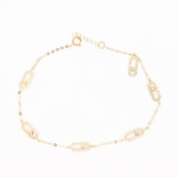 سوارة المسيكاء تصميم الماسي عيار 18