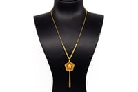 سلسال ذهب نصميم الوردة عيار 21 وزن 4.6 جرام