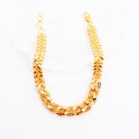 سوارة ذهب غصن الزيتون بتصميم الجنزير عيار 21 وزن 9...