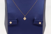 طقم اطفال الفان كليف تصميم الماسي عيار 18