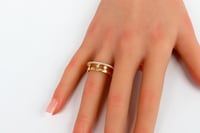 سوارة ذهب مسيكاء مع الخاتم ماستر عيار 18