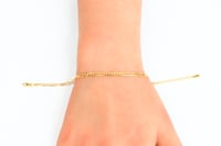 سوارة ذهب جنزير نواعم عيار 18 وزن 2.2 جرام