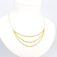 سلسال المبروم ثلاثة دور عيار 21 وزن 1.9 جرام