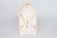 طقم ذهب سبيكه مربع عيار 21