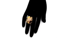 خاتم ذهب عريض تصميم ايطالي عيار 18 انيق بوزن 6.5 ج...