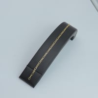 سوارة ذهب الجنزير رفيعة عيار 18 وزن 1.22 جرام