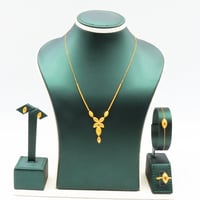 طقم ذهب البصمة عيار 21 وزن 4.84 جرام