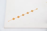 اسوارة ذهب الرمش باللون الابيض عيار 21