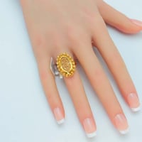 خاتم ذهب تصميم الدوريكاء عيار 21