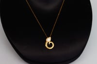 سلسال ذهب البوشرون تصميم الماسي عيار 18 وزن 1.7 جر...