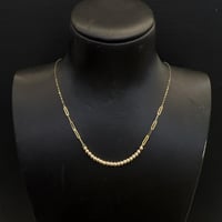 عقد ذهب الببلز عيار 18 وزن 1.48 جرام