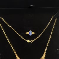 طقم جناح الصقر باللون الازرق عيار 21