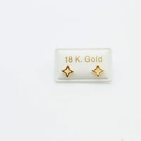 حلق طبي ذهب للأطفال عيار 18 وزن 0.3 جرام – تصميم ن...