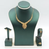 طقم ذهب غصن الزيتون عيار 21 وزن 10.91 جرام بتصميم...