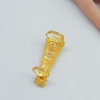 خاتم ذهب كبير عيار 21 بتصميم هندي وزن 11 جرام