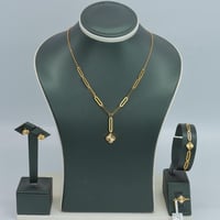 طقم ذهب عيار 21 ايطالي وزن 12.3 جرام