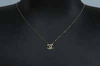 سلسال ذهب تصميم الماسي ناعم عيار 18 وزن 0.4 جرام