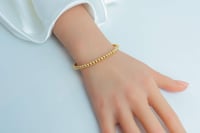 سوارة ذهب الببلز عيار 18 وزن 4.7 جرام