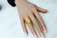 خاتم ذهب عيار 21 وزن 3.8 جرام