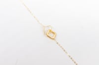 سوارة ذهب تصميم الماسي عيار 18 وزن 0.7 جرام