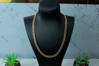 سلسال جنزير ذهب عيار 18 بتصميم كلاسيكي وزن 7.5 جرا...