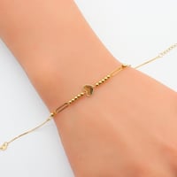 سوارة ذهب عيار 18 وزن 1.19 جرام