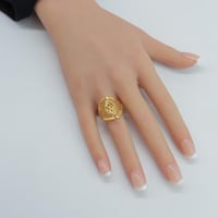 خاتم ذهب عيار 21 وزن 3.11 جرام