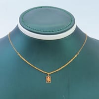 سلسال ذهب السبيكة المربع عيار 21 وزن 0.7 جرام