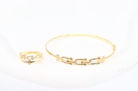 سوارة تيفاني مع الخاتم عيار 18