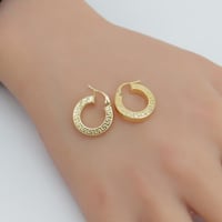 حلق ذهب ايطالي عيار 18