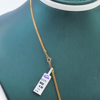 عقد ذهب ناعم عيار 21 بتصميم الببلز وزن 6.99 جرام